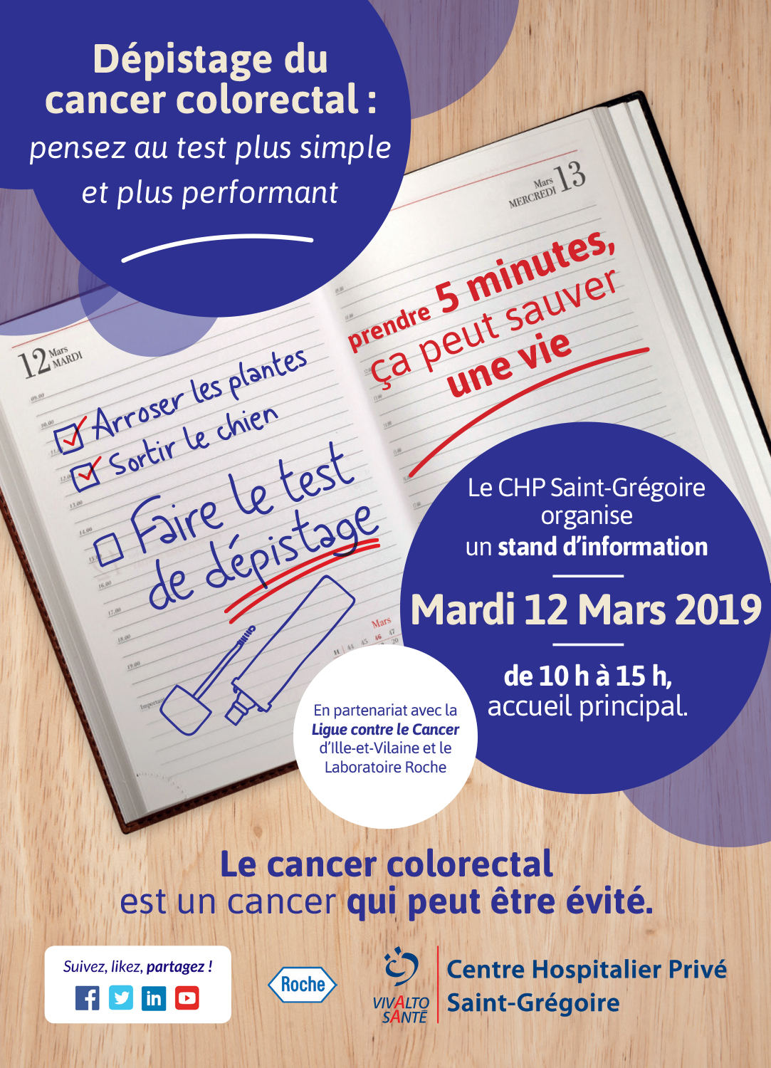 Mars Bleu 2019 au Centre Hospitalier Privé Saint-Grégoire - CHP Saint-Grégoire