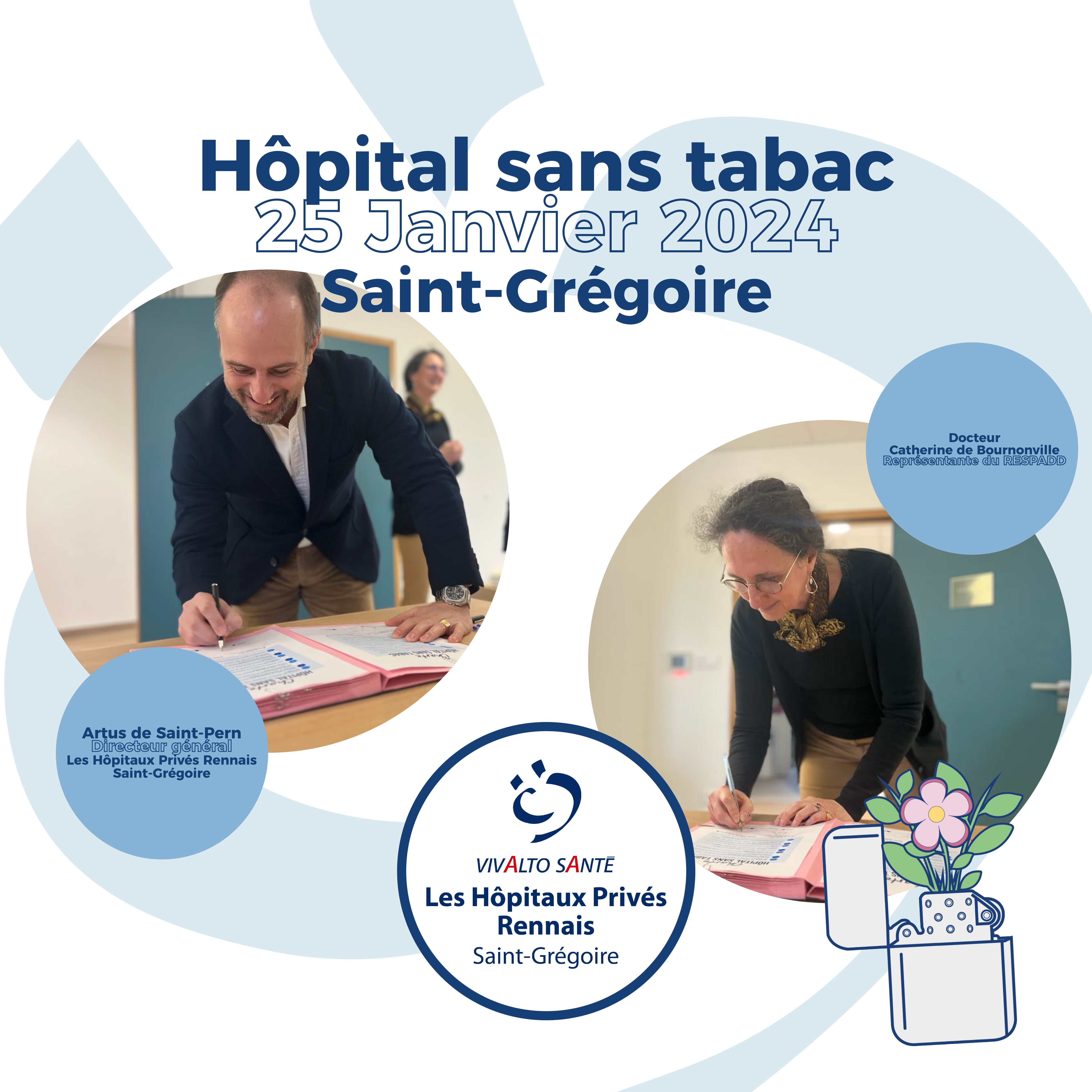 Infographie sur la signature de la charte Hôpital Sans Tabac du 25/01/2024 - Page 1